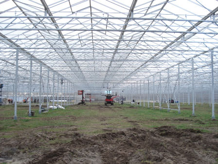 Glasshouse Construction from beginning to Completion - Click on picture to Return to Gallery